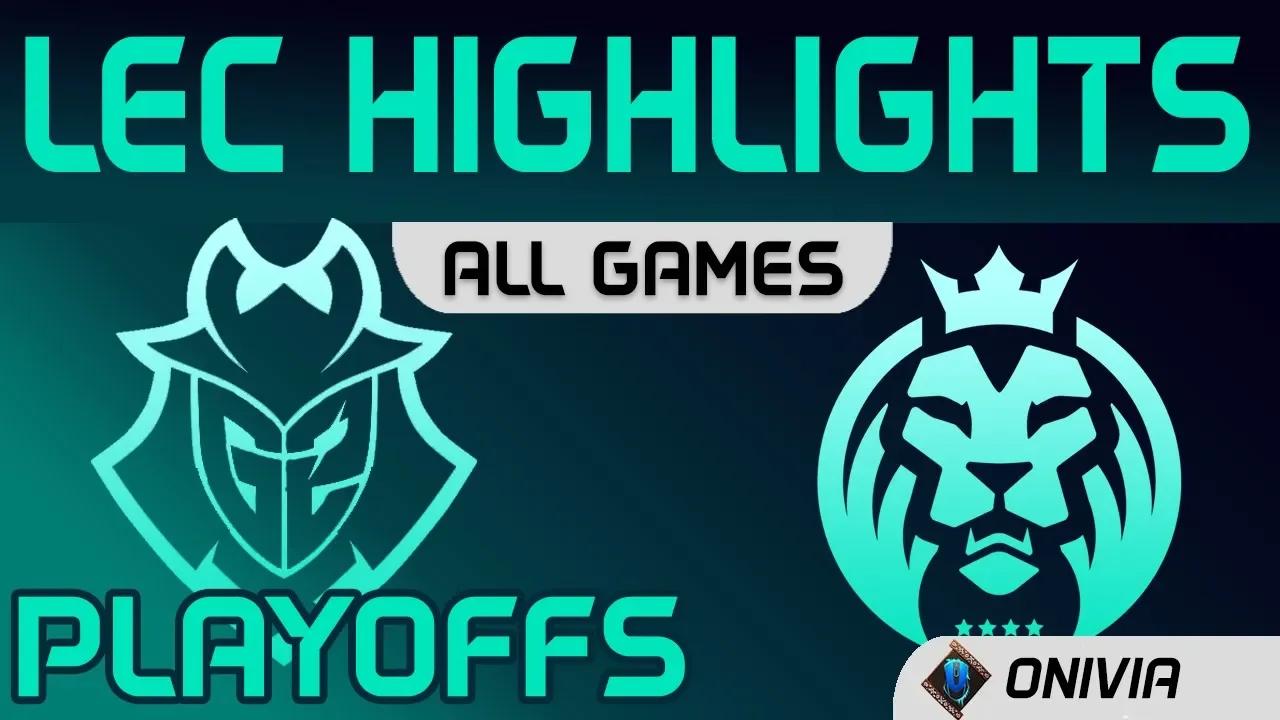 G2 vs MAD Highlights All Games Playoffs Round1 LEC Spring 2020 G2 Esports vs MAD Lions LEC Highlight thumbnail