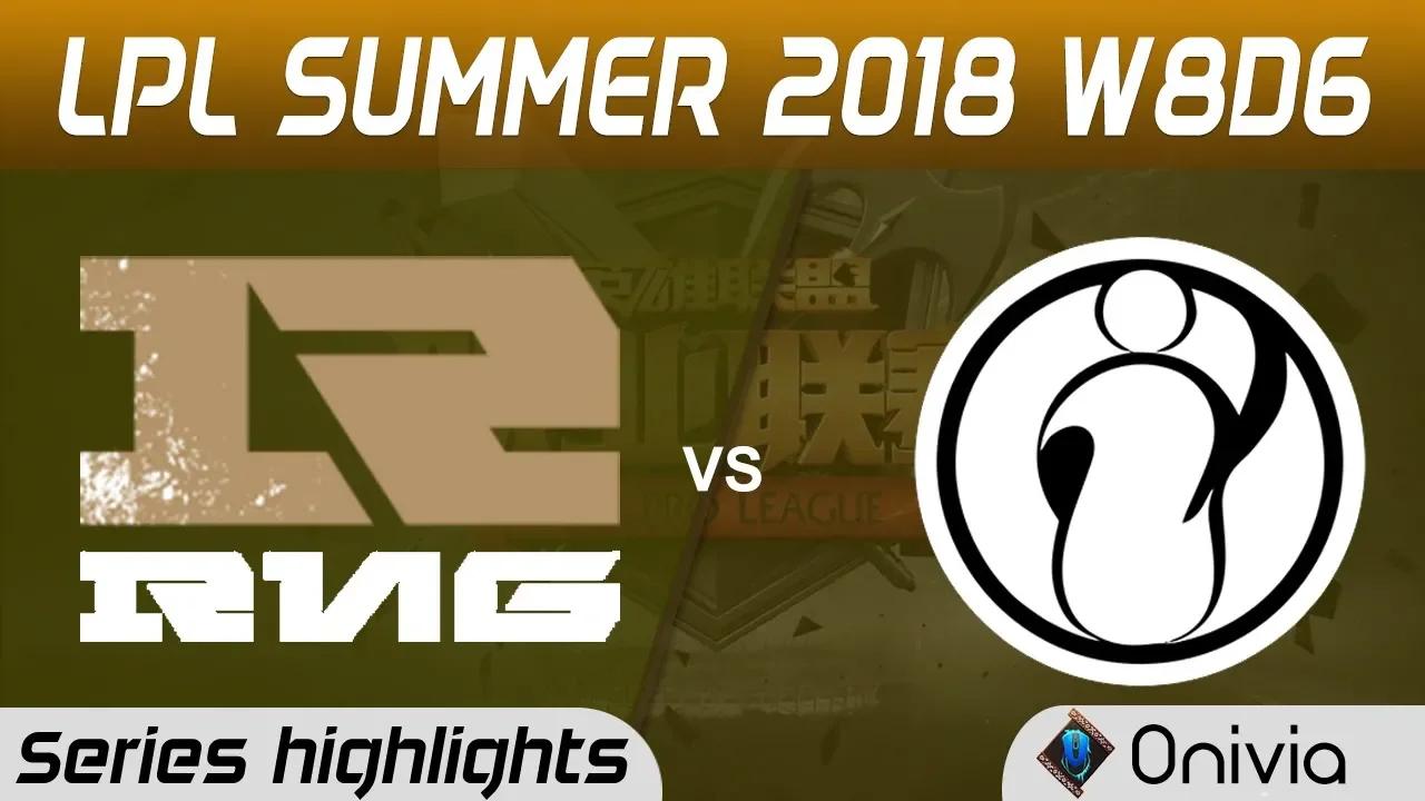 RNG vs IG Series Highlights LPL Summer 2018 W8D6 Royal Never Give Up vs Invictus Gaming by Onivia thumbnail