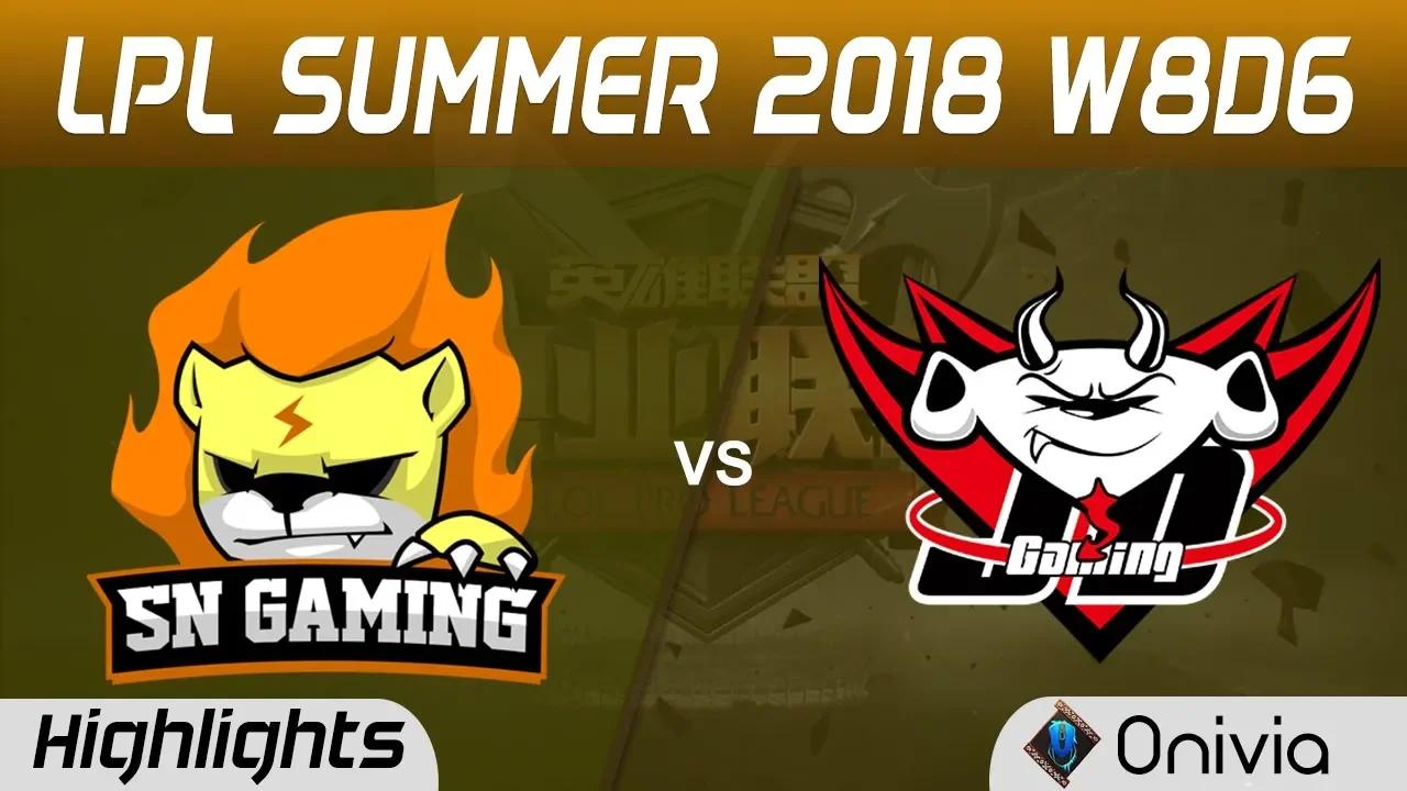 SNG vs JDG Highlights Game 3 LPL Summer 2018 W8D6 Suning Gaming vs JD Gaming by Onivia thumbnail