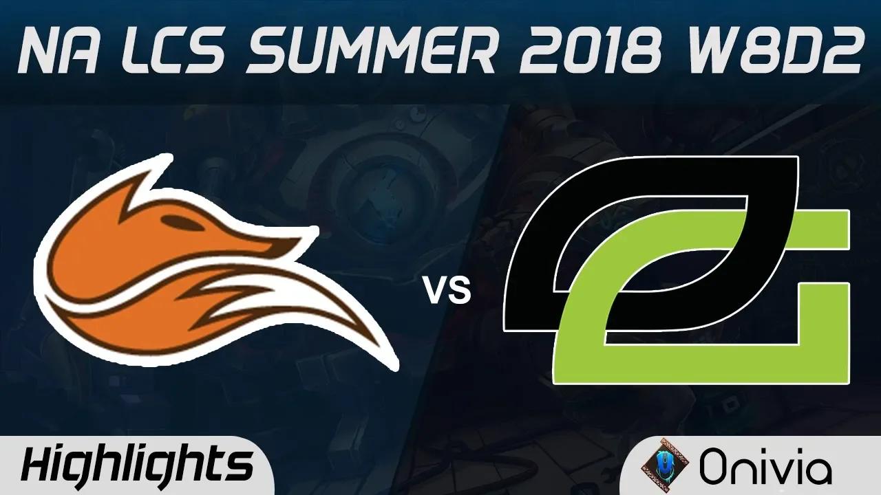 FOX vs OPT Highlights NA LCS Summer 2018 W8D2 Echo Fox vs Optic Gaming by Onivia thumbnail