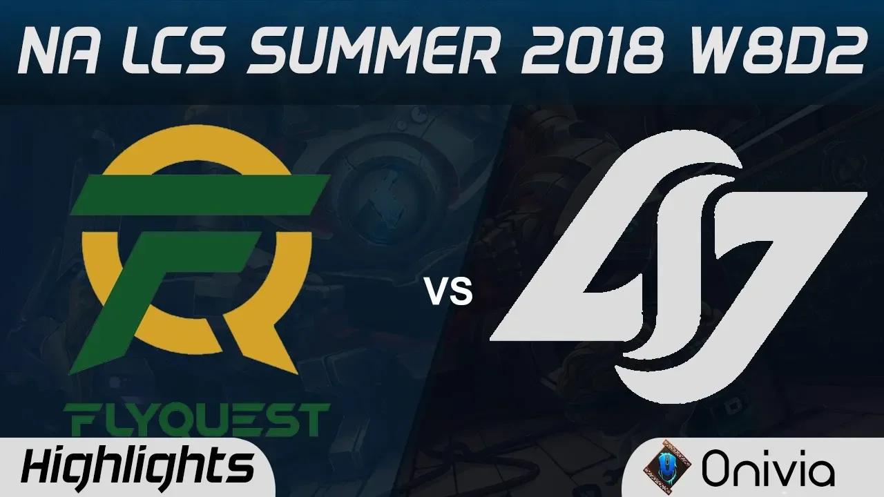 FLY vs CLG Highlights NA LCS Summer 2018 W8D2 Flyquest vs Counter Logic Gaming by Onivia thumbnail