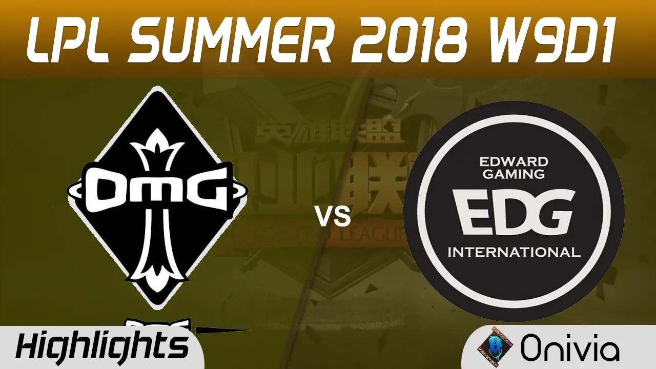 OMG vs EDG Highlights Game 2 LPL Summer 2018 W9D1 Oh My God vs Edward Gaming by Onivia thumbnail