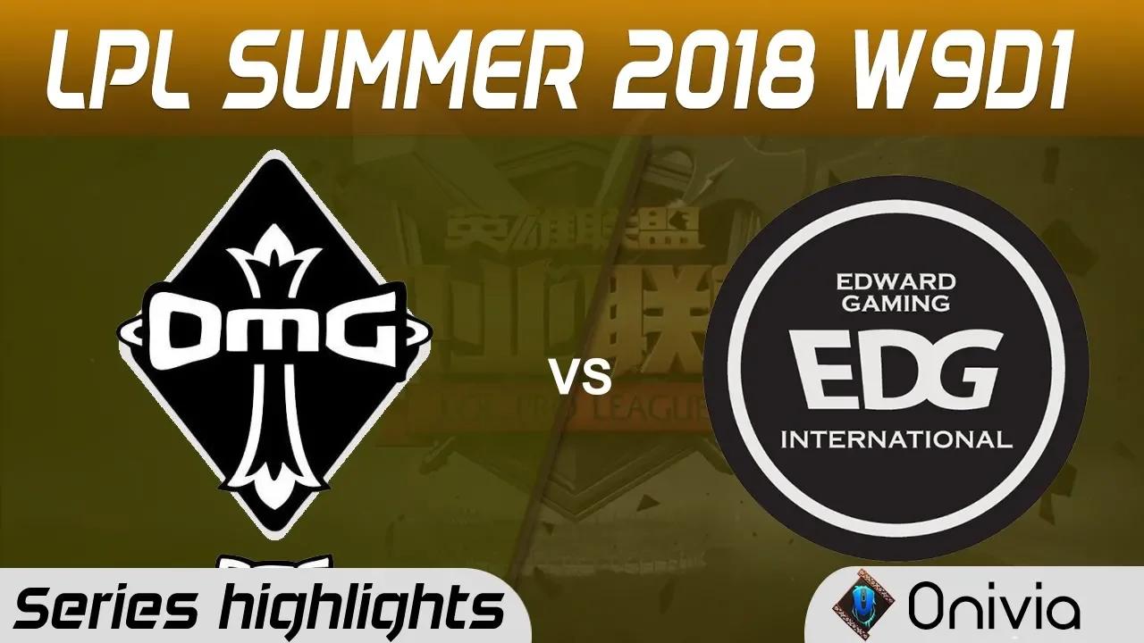 OMG vs EDG Series Highlights LPL Summer 2018 W9D1 Oh My God vs Edward Gaming by Onivia thumbnail