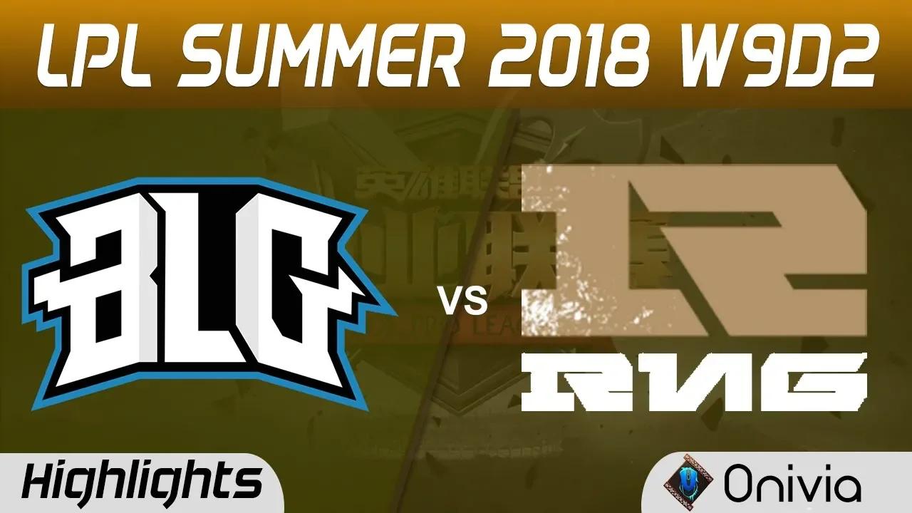 BLG vs RNG Highlights Game 1 LPL Summer 2018 W9D2 Bilibili Gaming vs Royal Never Give Up by Onivia thumbnail