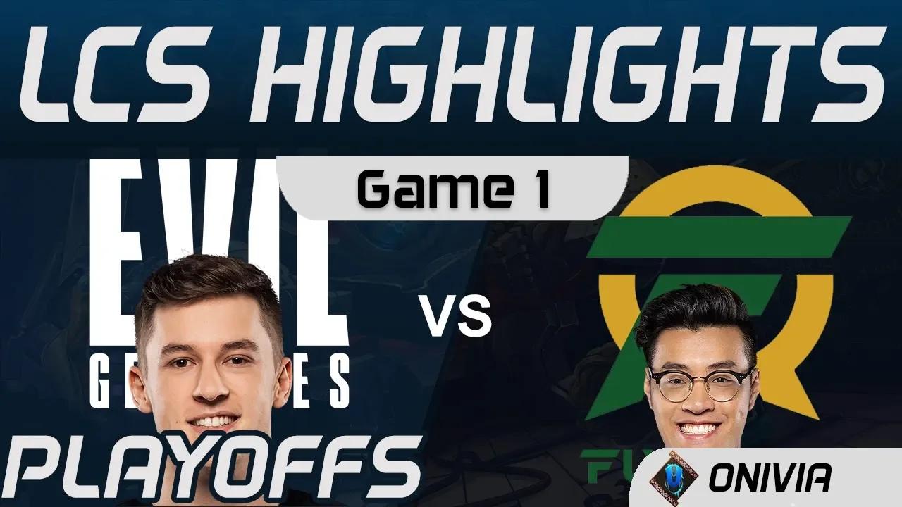 EG vs FLY Highlights Game 1 Playoffs Round 1 LCS Spring 2020 Evil Geniuses vs Flyquest by Onivia thumbnail