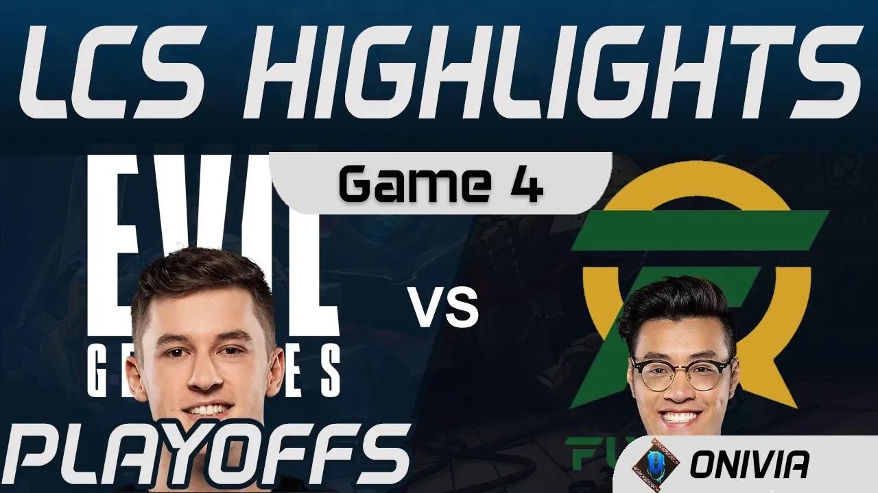 EG vs FLY Highlights Game 4 Playoffs Round 1 LCS Spring 2020 Evil Geniuses vs Flyquest by Onivia thumbnail