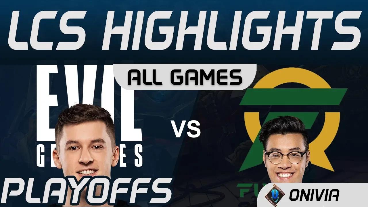 EG vs FLY Highlights ALL GAMES Playoffs Round 1 LCS Spring 2020 Evil Geniuses vs Flyquest by Onivia thumbnail