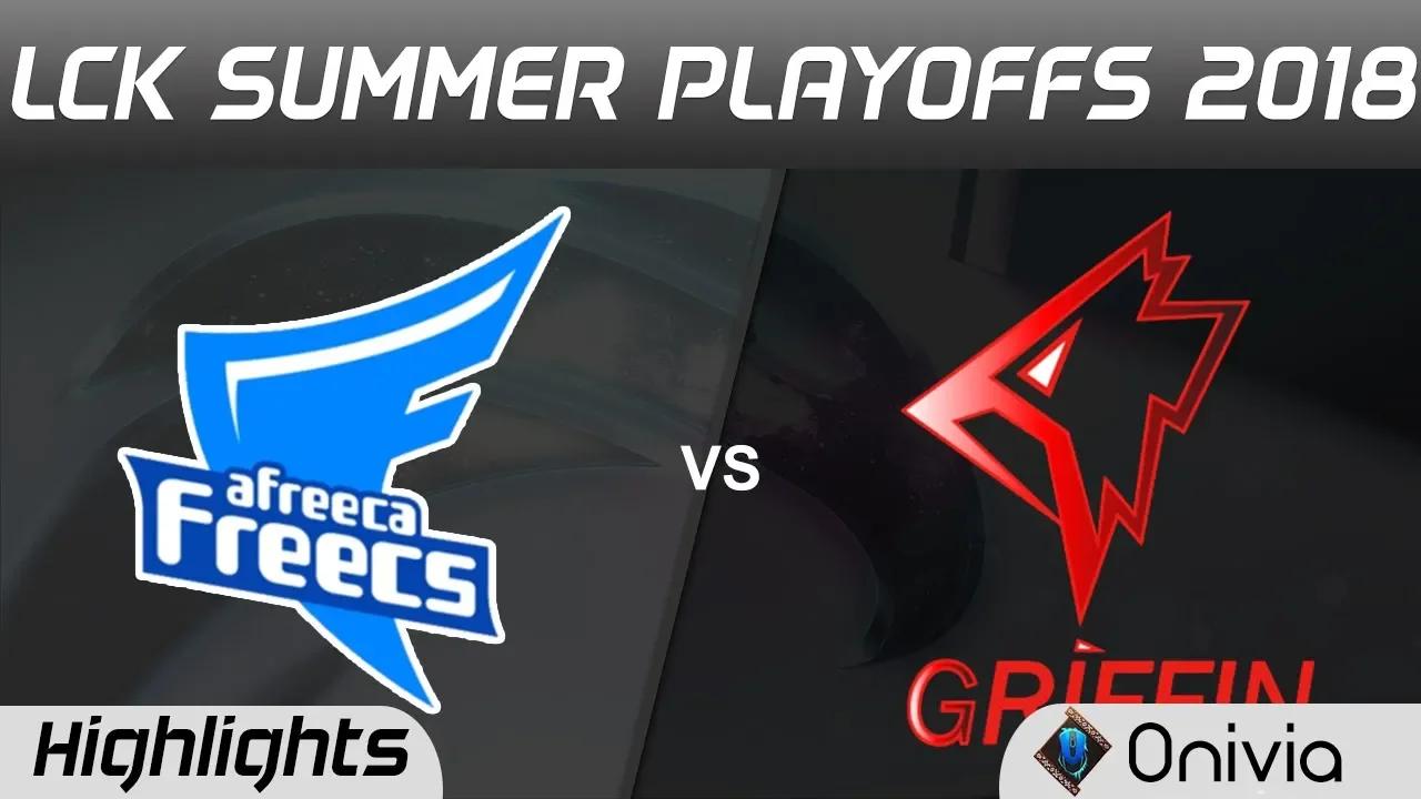 AFS vs GRF Highlights Game 1 LCK Summer Playoffs 2018 Afreeca Freecs vs Grifin by Onivia thumbnail