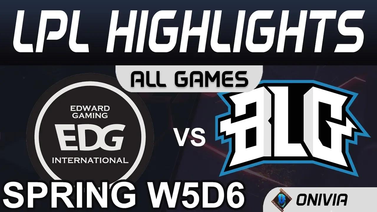 EDG vs BLG Highlights ALL GAMES LPL Spring 2020 W5D6 Edward Gaming vs Bilibili Gaming by Onivia thumbnail