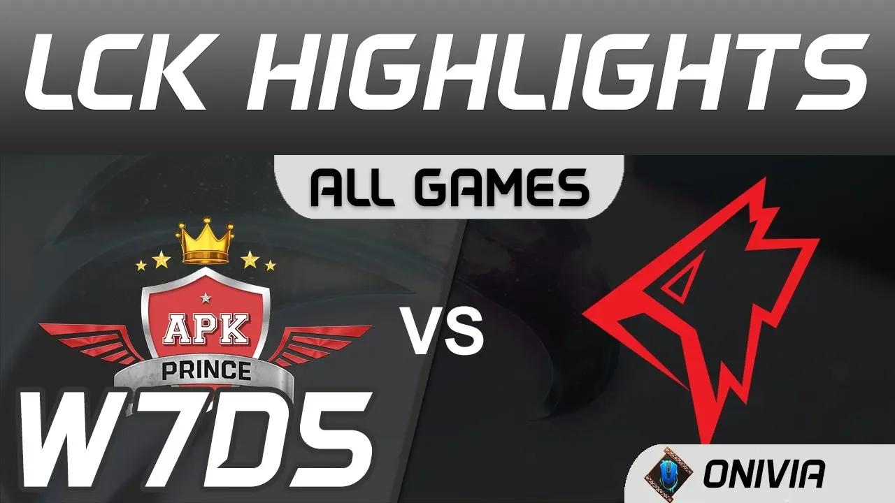 APK vs GRF Highlights All Games LCK Spring 2020 W7D5 APK Prince vs Griffin LCK Highlights 2020 by On thumbnail