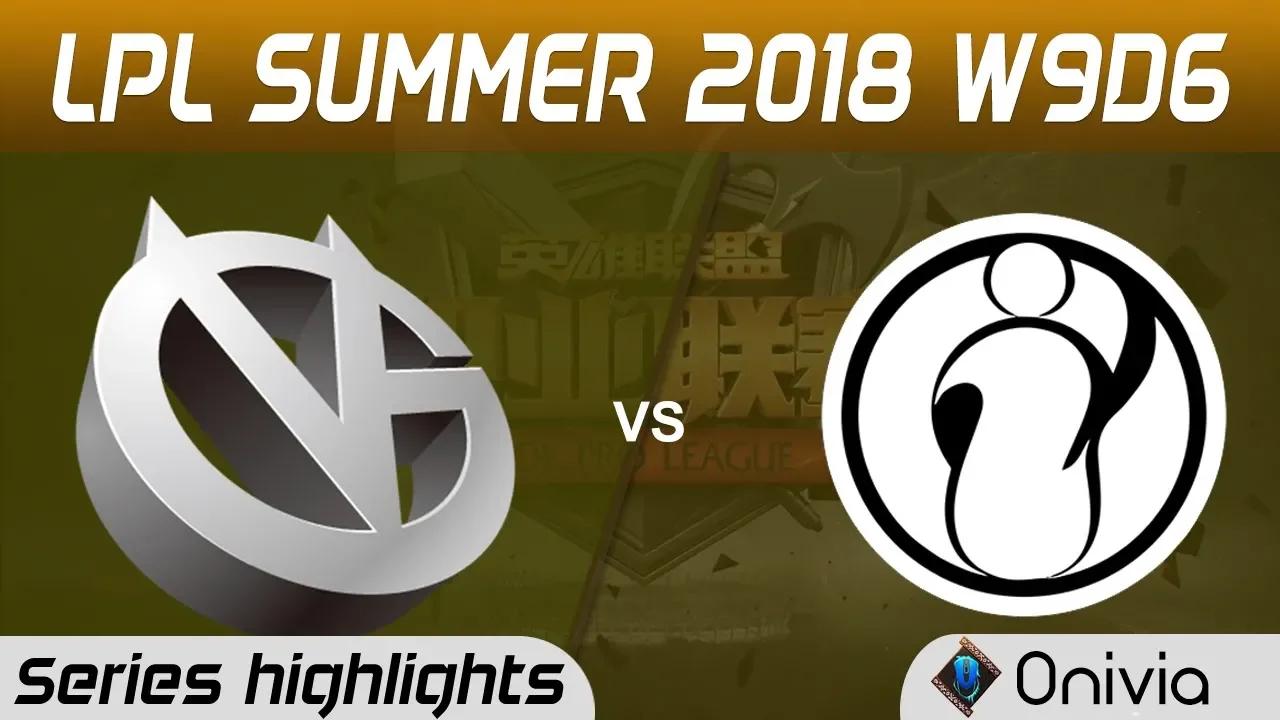 VG vs IG Series Highlights LPL Summer 2018 W9D6 Vici Gaming vs Invictus Gaming by Onivia thumbnail