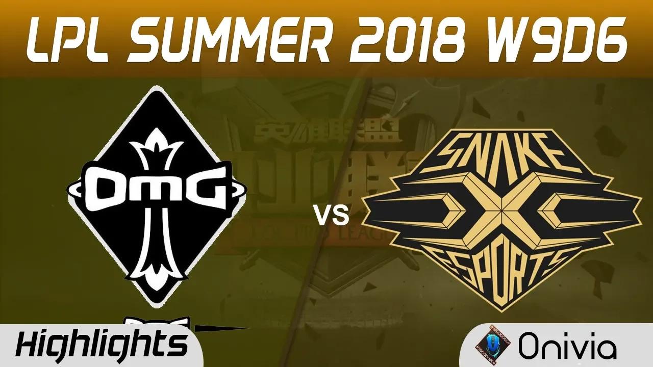 OMG vs SS Highlights Game 1 LPL Summer 2018 W9D6 Oh My God vs Snake Esports by Onivia thumbnail