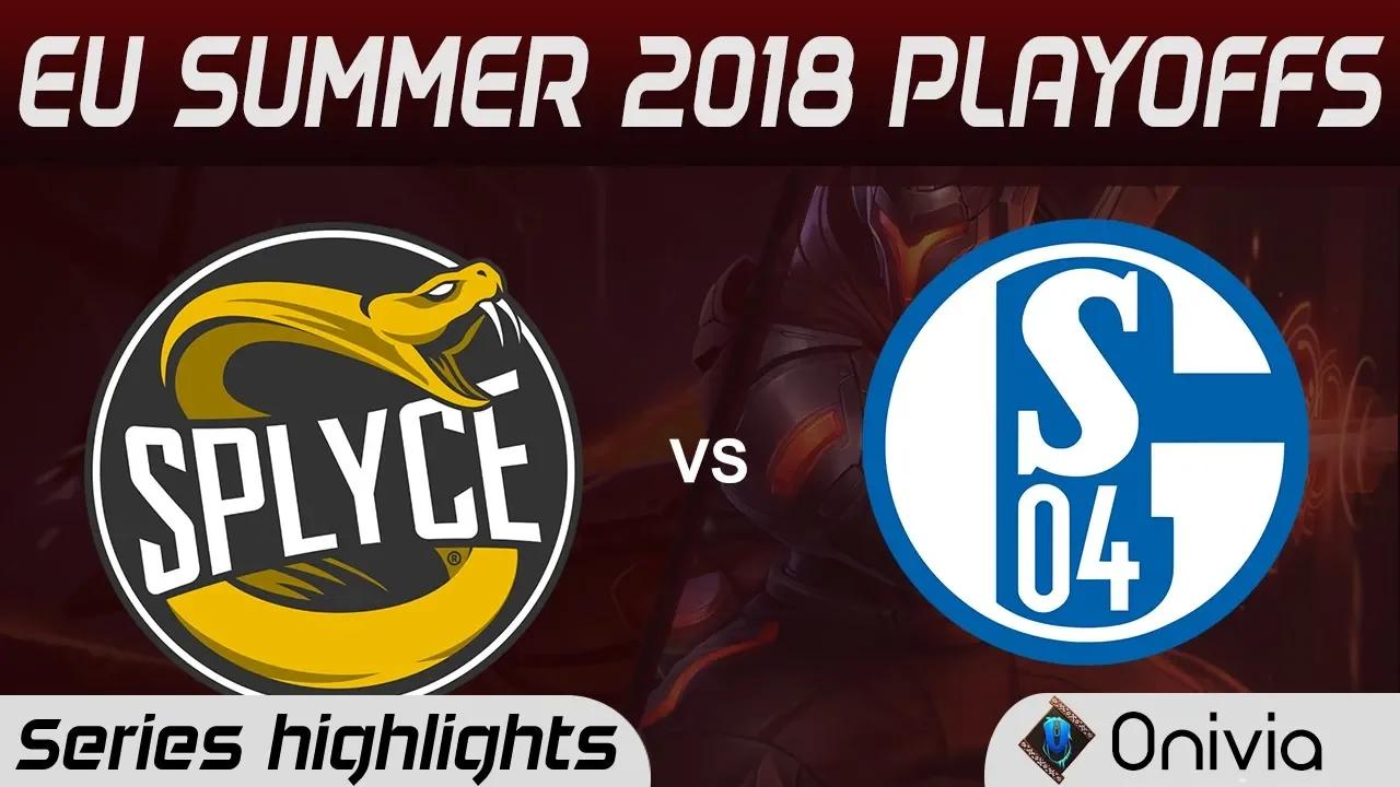 SPY vs S04 Highlights Game 1 EU LCS Summer Playoffs 2018 Splyce vs FC Schalke 04 By Onivia thumbnail