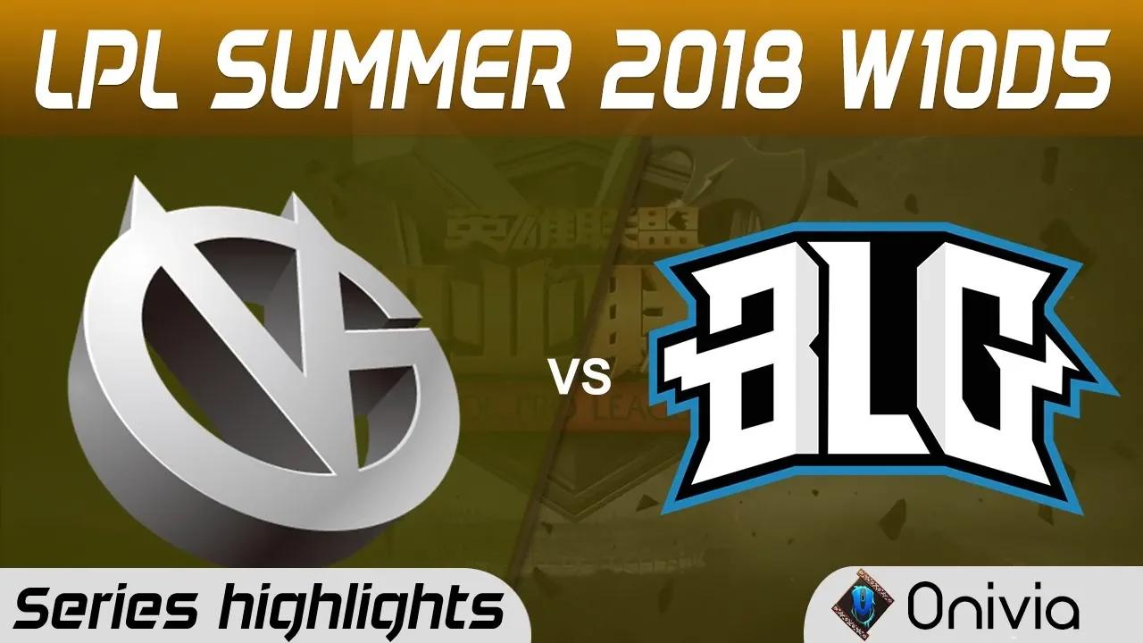 VG vs BLG Highlights Game 2 LPL Summer 2018 W10D5 Vici Gaming vs Bilibili Gaming by Onivia thumbnail