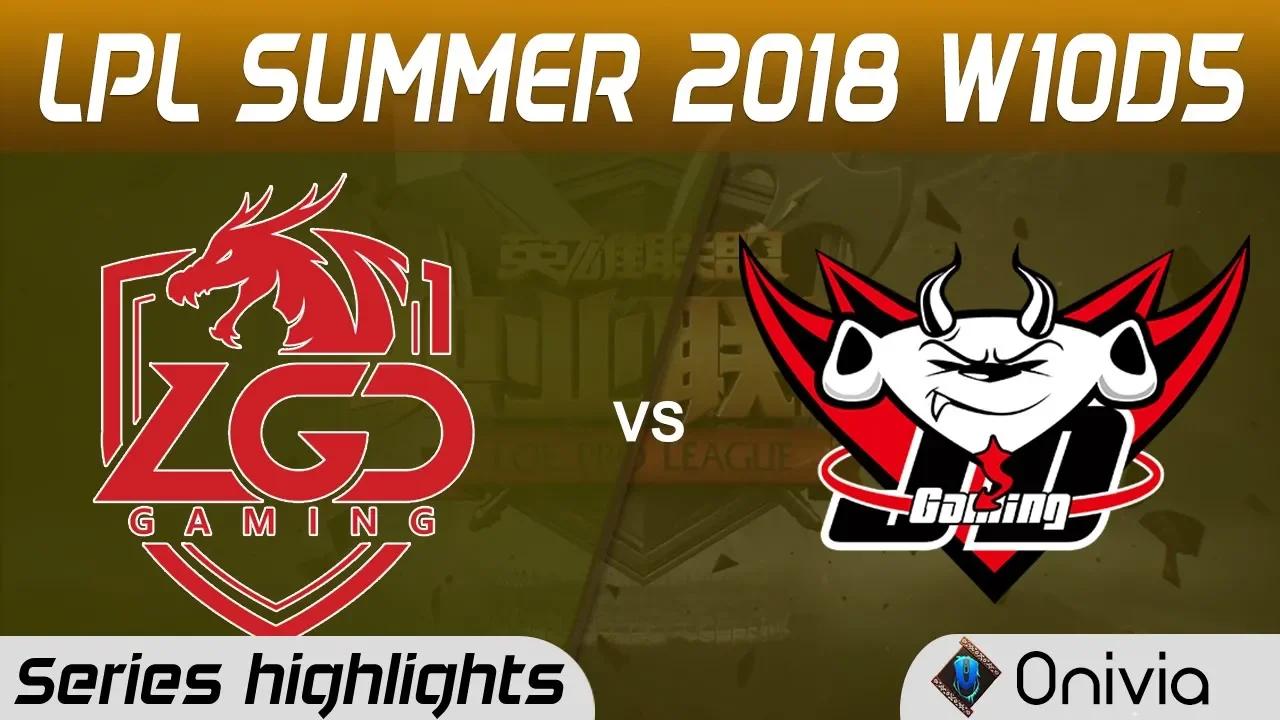 LGD vs JDG Highlights Game 1 LPL Summer 2018 W10D5 LGD Gaming vs JD Gaming by Onivia thumbnail