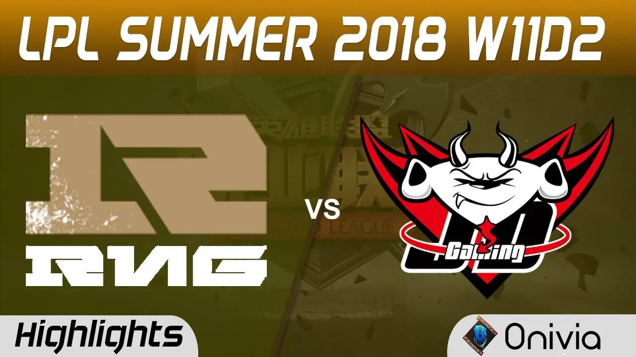 RNG vs JDG Highlights Game 1 LPL Summer 2018 W11D2 Royal Never Give Up vs JD Gaming by Onivia thumbnail