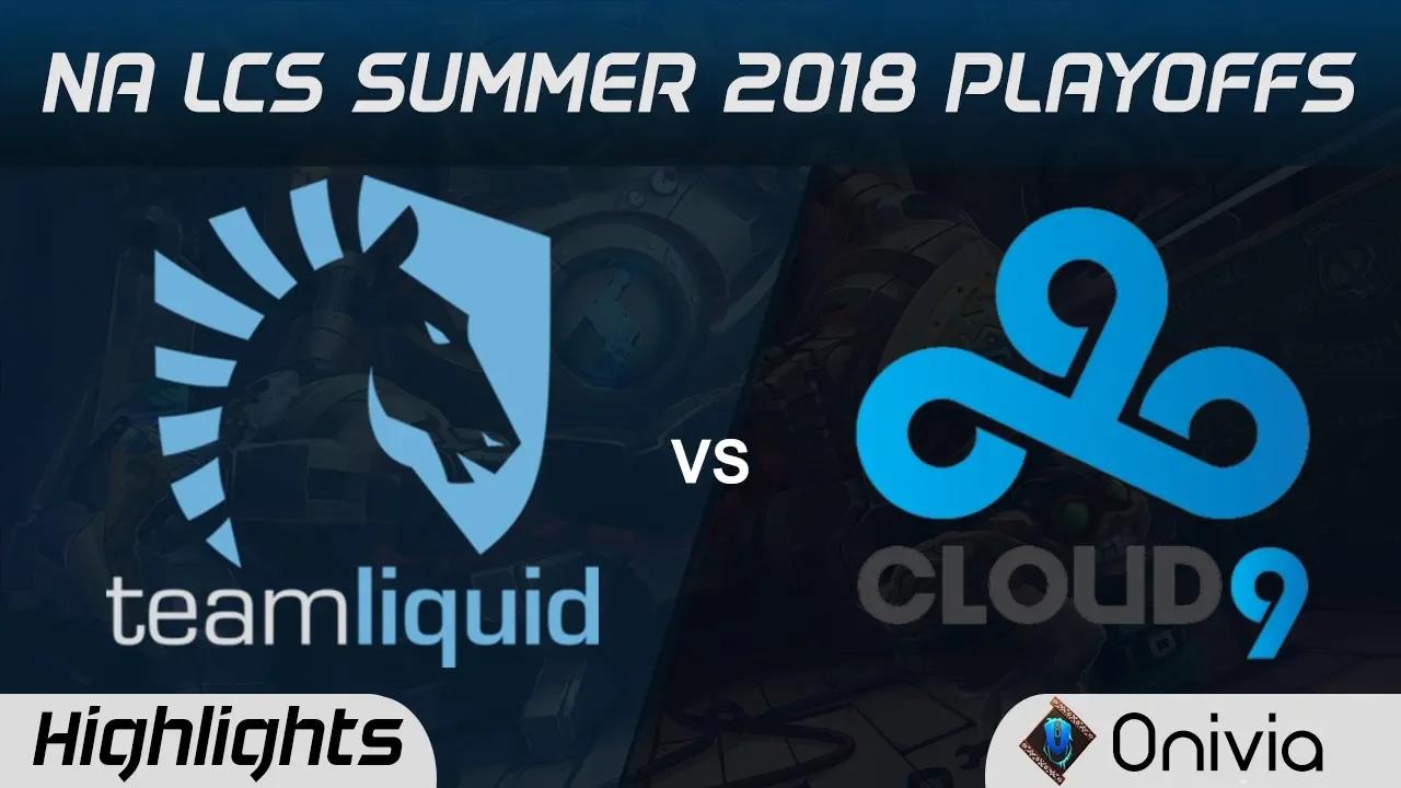 TL vs C9 Highlights Game 1 NA LCS Summer Playoffs 2018 Team Liquid vs Cloud9 by Onivia thumbnail