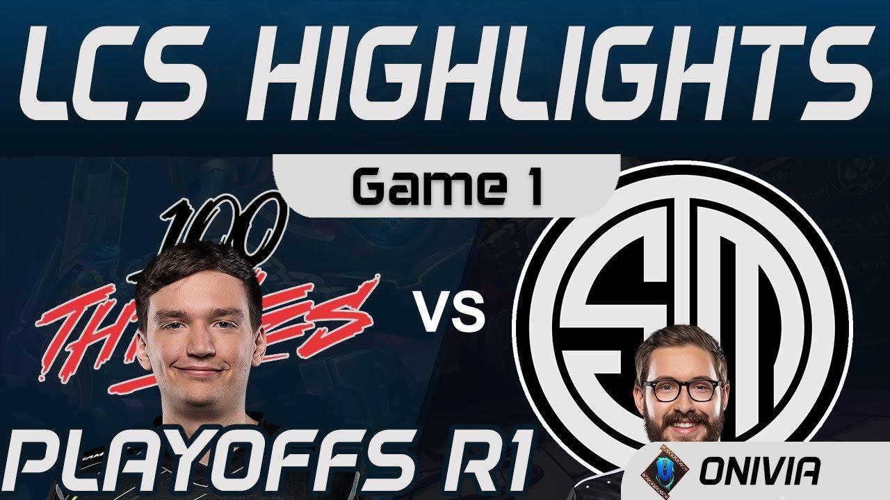 100 vs TSM Highlights Game 1 LCS Spring Playoffs 2020 100 Thieves vs Team Solo Mid by Onivia thumbnail