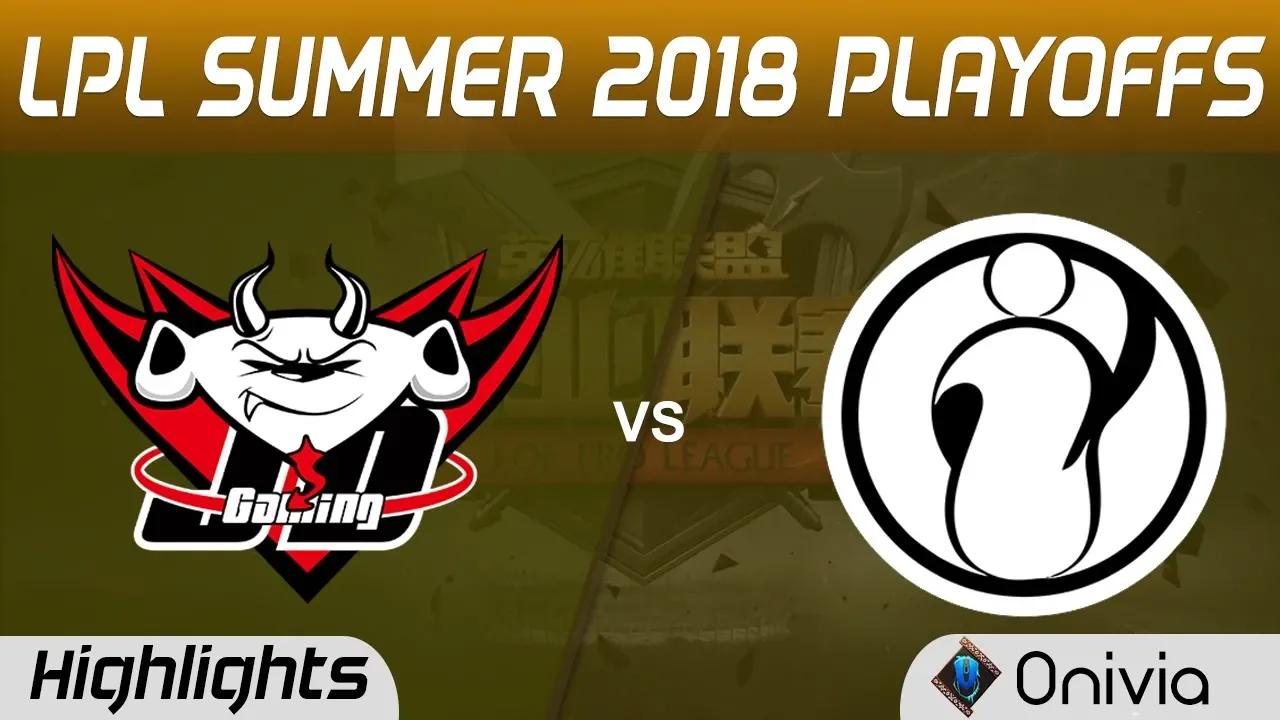 JDG vs IG Highlights Game 2 LPL Summer Playoffs 2018 JD Gaming vs Invictus Gaming by Onivia thumbnail