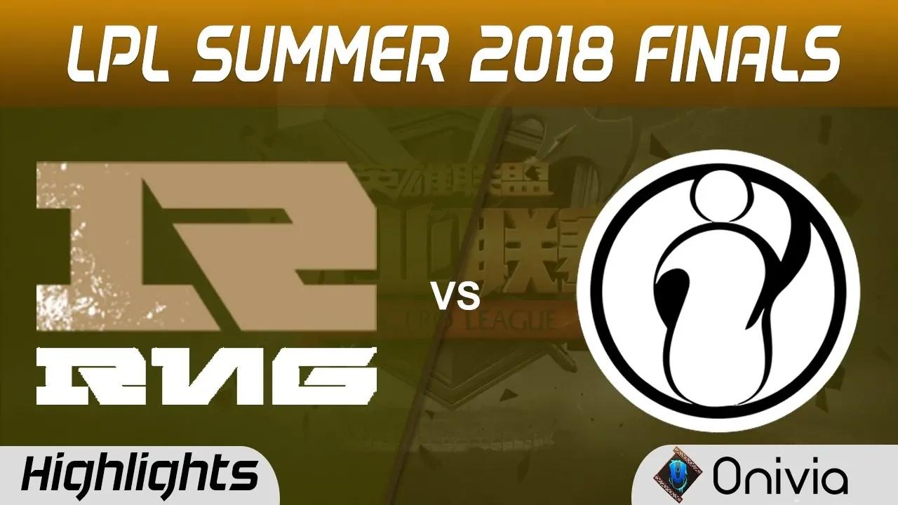 RNG vs IG Highlights Game 1 LPL Summer Finals 2018 Royal Never Give Up vs Invictus Gaming by Onivia thumbnail