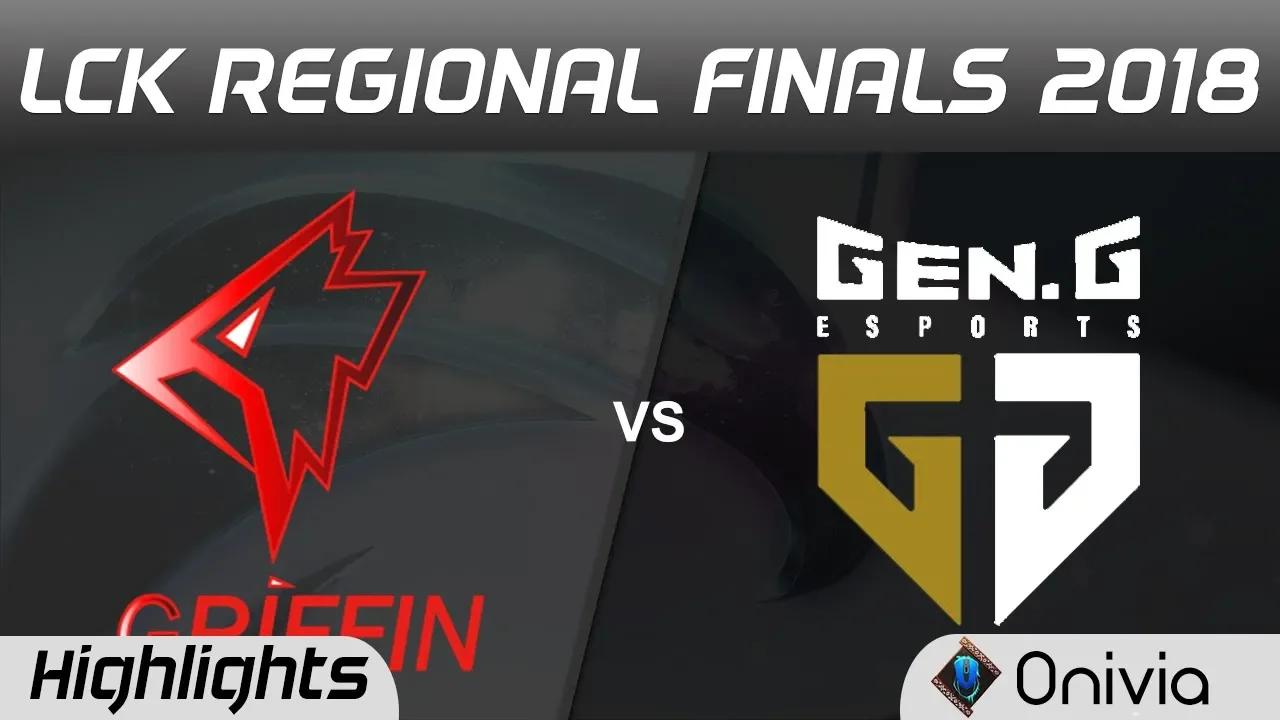 GRF vs GEN Highlights Game 5 LCK Regional 2018 Giffin vs GenG Esports by Onivia thumbnail