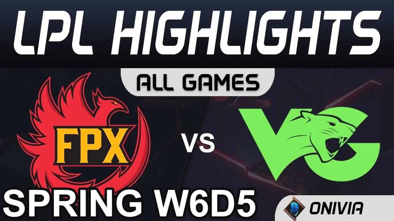 FPX vs VG Highlights ALL GAMES LPL Spring 2020 W6D5 FunPlus Phoenix vs Vici Gaming by Onivia thumbnail