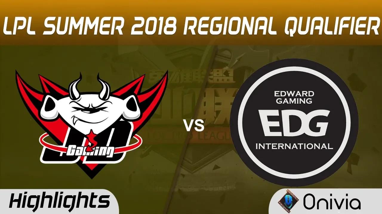 JDG vs EDG Highlights Game 2 LPL Regional Qualifier 2018 JD Gaming vs Edward Gaming by Onivia thumbnail