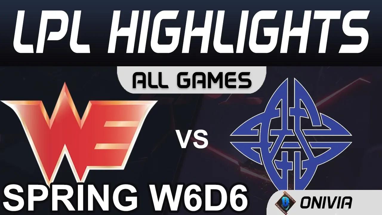 WE vs ES Highlights ALL GAMES LPL Spring 2020 W6D6 Team WE vs eStar by Onivia thumbnail