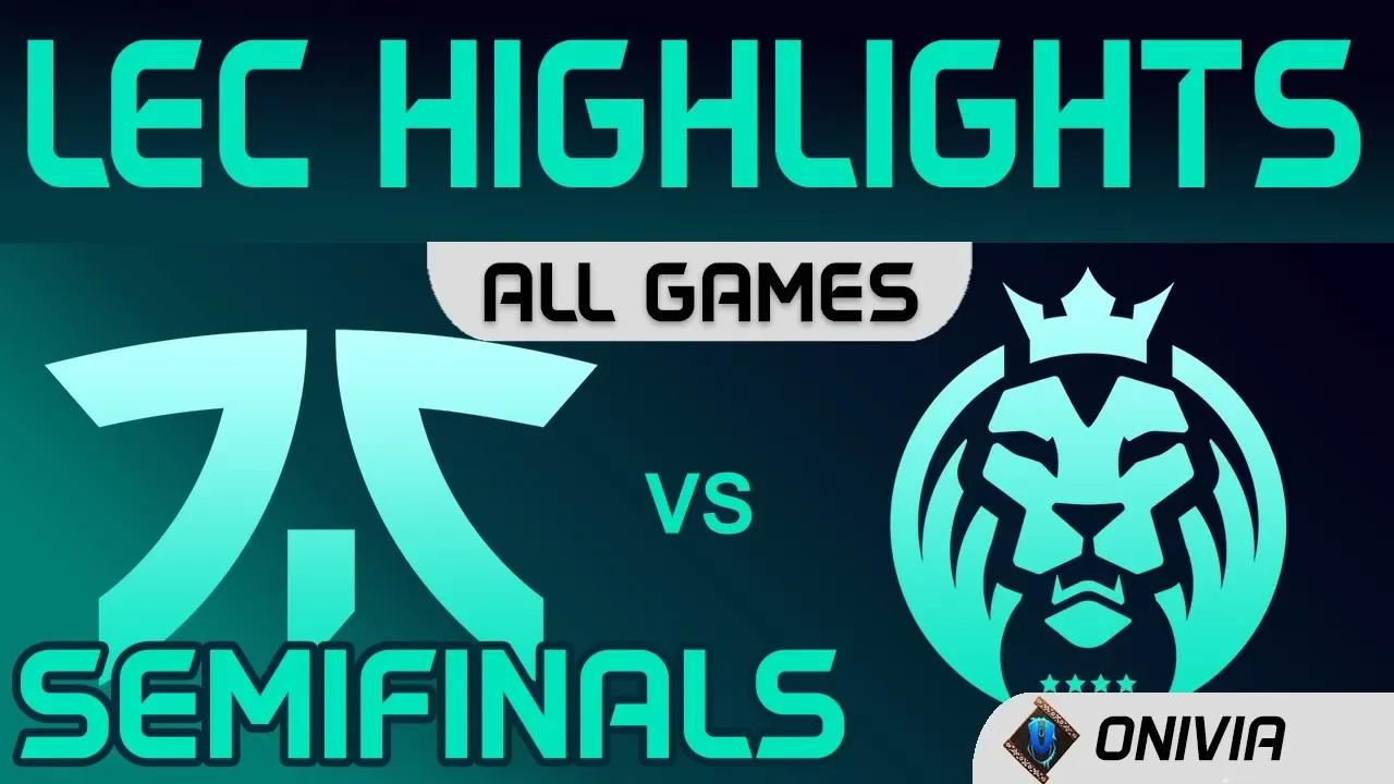 FNC vs MAD Highlights ALL GAMES Semifinals LEC Spring 2020 Fnatic vs MAD Lions LEC Highlights by Oni thumbnail