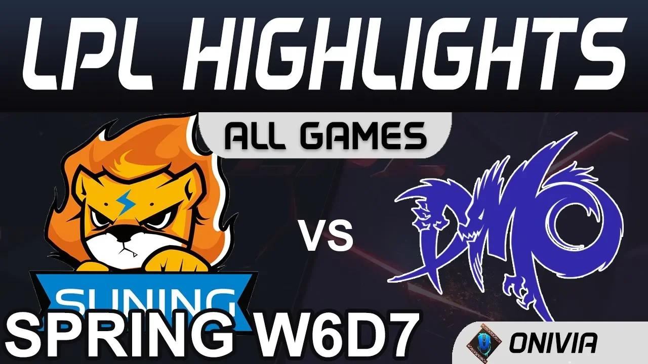 SN vs DMO Highlights ALL GAMES LPL Spring 2020 W6D7 Suning Gaming vs Dominus Esports by Onivia thumbnail