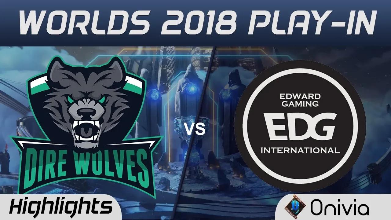 DW vs EDG Highlights Worlds 2018 Play In Dire Wolves vs Edward Gaming by Onivia thumbnail