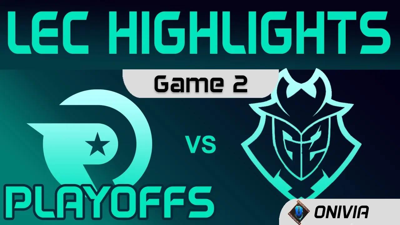 OG vs G2 Highlights Game 2 Round3 LEC Spring 2020 Origen vs G2 Esports LEC Highlights by Onivia thumbnail