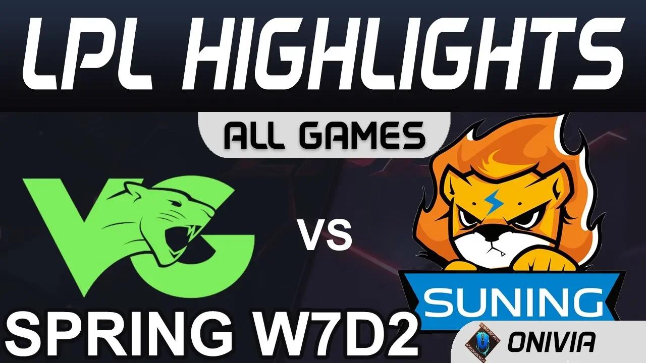 VG vs SN Highlights ALL GAMES LPL Spring 2020 W7D2 Vici Gaming vs Suning Gaming by Onivia thumbnail