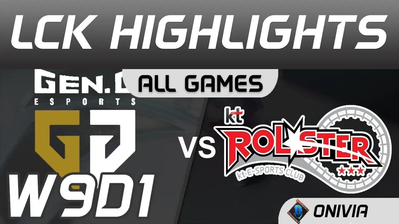 GEN vs KT Highlights ALL GAMES LCK Spring 2020 W9D1 Gen G vs KT Rolster LCK Highlights 2020 by Onivi thumbnail