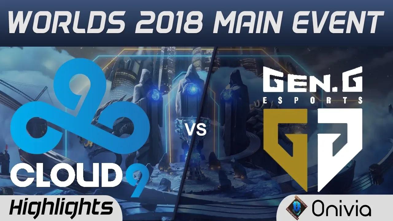 C9 vs GEN Highlights Worlds 2018 Main Event Cloud9 vs Gen G Esports by Onivia thumbnail