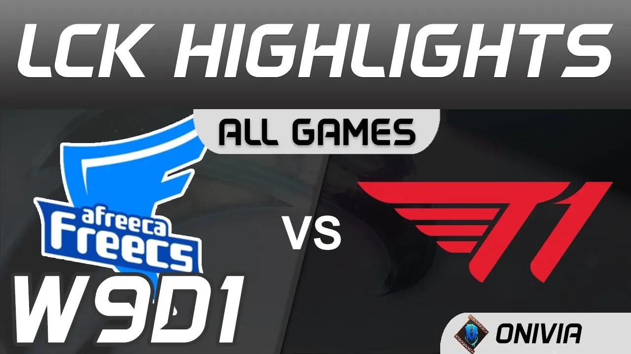 AF vs T1 Highlights ALL GAMES LCK Spring 2020 W9D1 Afreeca Freecs vs T1 LCK Highlights 2020 by Onivi thumbnail