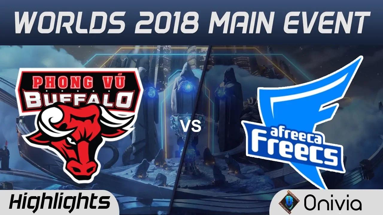 PVB vs AFS Highlights Worlds 2018 Main Event Phong Vu Buffalo vs Afreeca Freecs by Onivia thumbnail