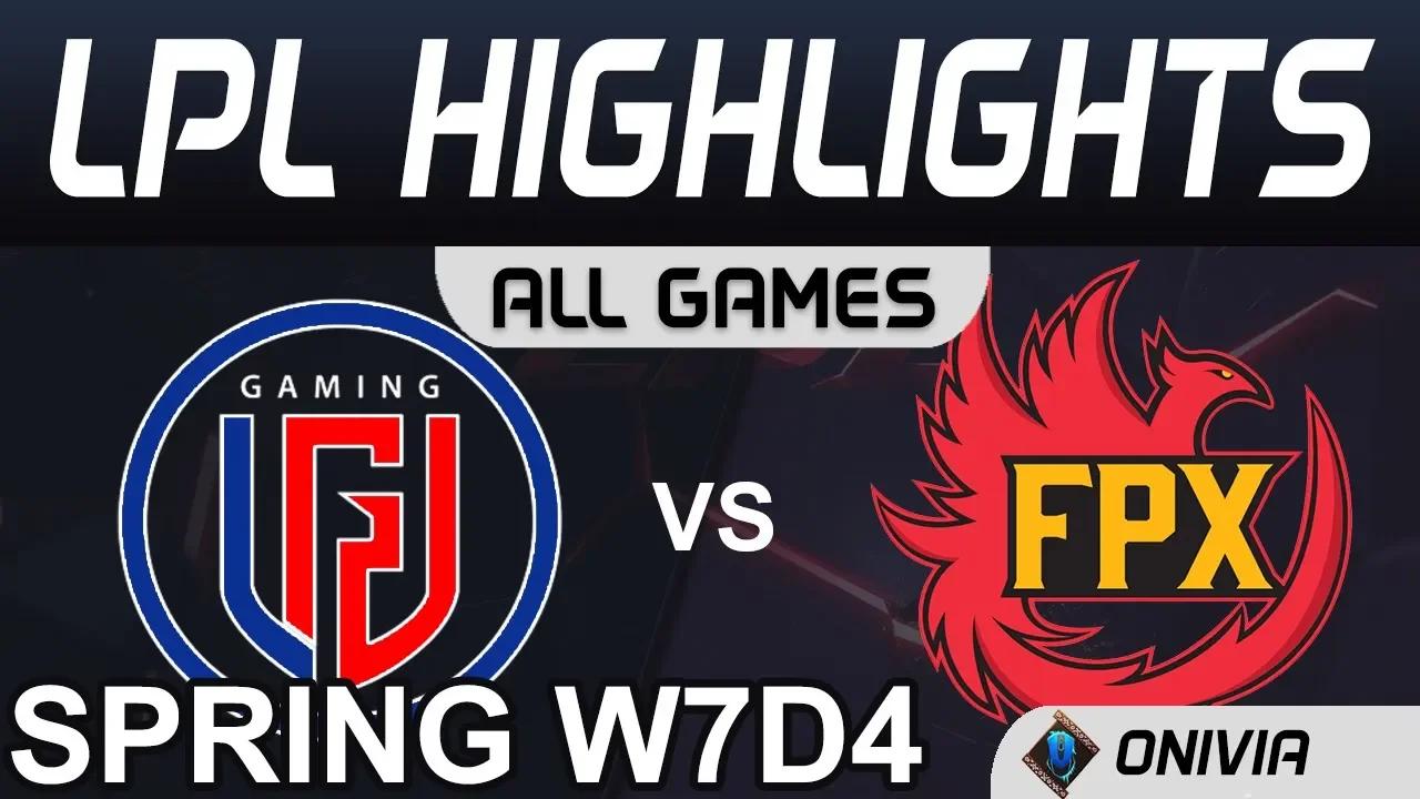 LGD vs FPX Highlights ALL GAMES LPL Spring 2020 W7D4 LGD Gaming vs FunPlus Phoenix Onivia thumbnail