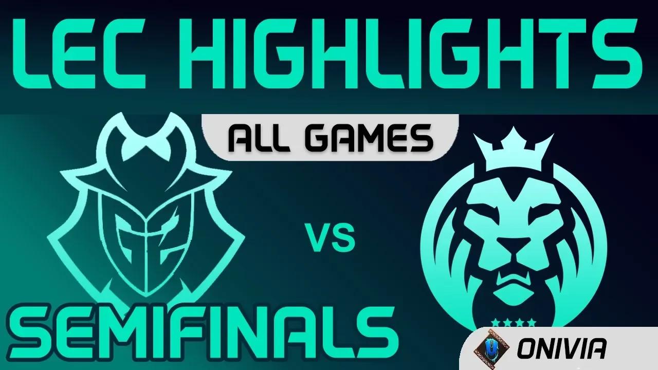 G2 vs MAD Highlights ALL GAMES Semifinals LEC Spring 2020 G2 Esports vs MAD Lions LEC Highlights by thumbnail