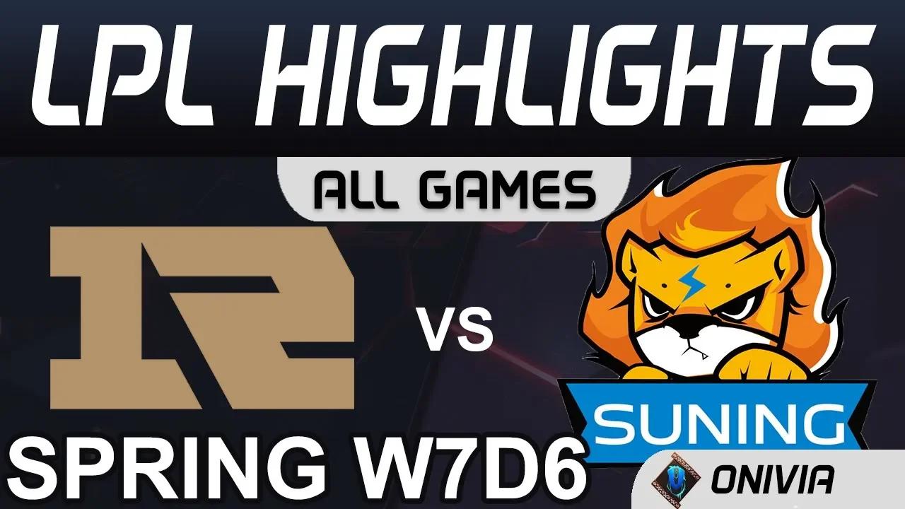 RNG vs SN Highlights ALL GAMES LPL Spring 2020 W7D6 Royal Never Give Up vs Suning Gaming by Onivia thumbnail