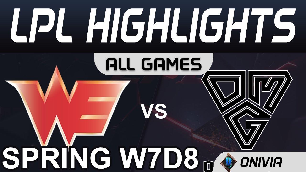 WE vs OMG Highlights ALL GAMES LPL Spring 2020 W7D8 Team WE vs OMG by Onivia thumbnail