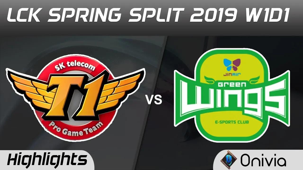 SKT vs JAG Highlights Game 1 LCK Spring 2019 W1D1 SK Telecom T1 vs Jin Air GreenWings by Onivia thumbnail