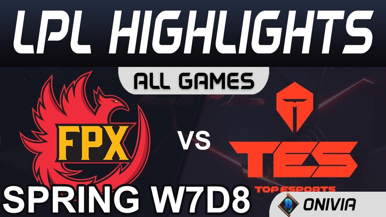 FPX vs TES Highlights ALL GAMES LPL Spring 2020 W7D8 FunPlus Phoenix vs TopEsports by Onivia thumbnail