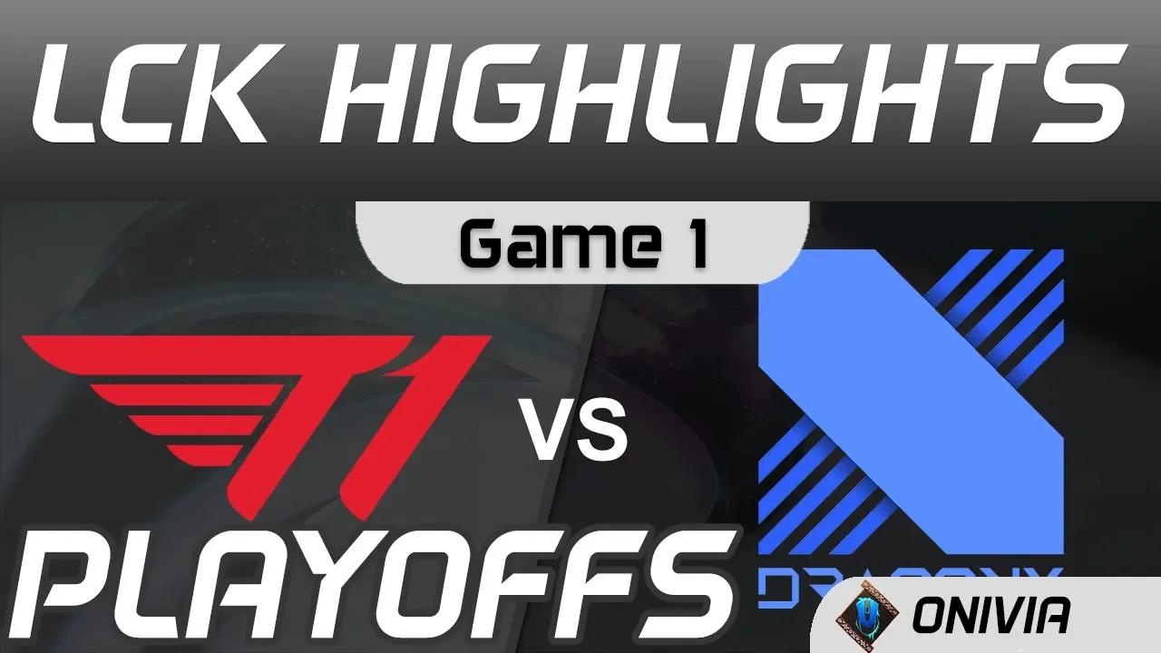 T1 vs DRX Highlights Game 1 Round3 LCK Spring Playoffs 2020 T1 vs DragonX by Onivia thumbnail