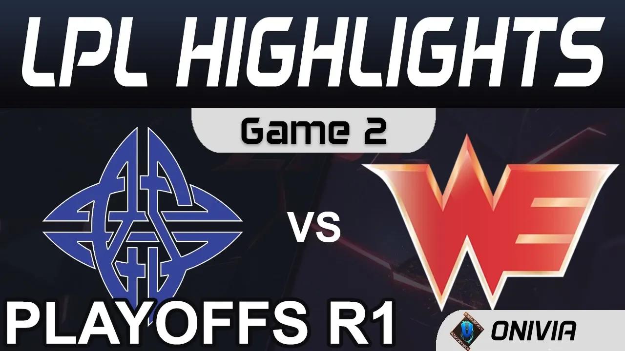 ES vs WE Highlights Game 2 Round1 LPL Spring Playoffs 2020 eStar vs Team WE by Onivia thumbnail