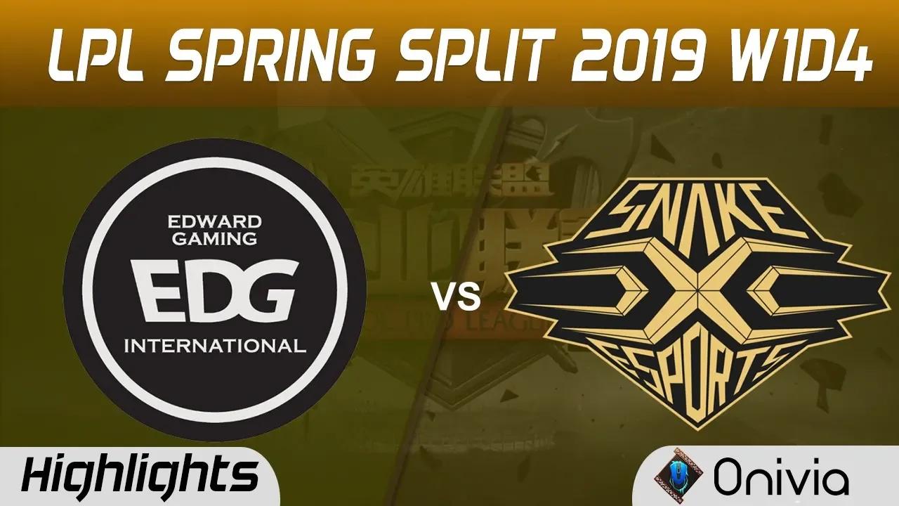 EDG vs SS Highlights Game 2 LPL Spring 2019 W1D4 Edward Gaming vs Snake Esports by Onivia thumbnail