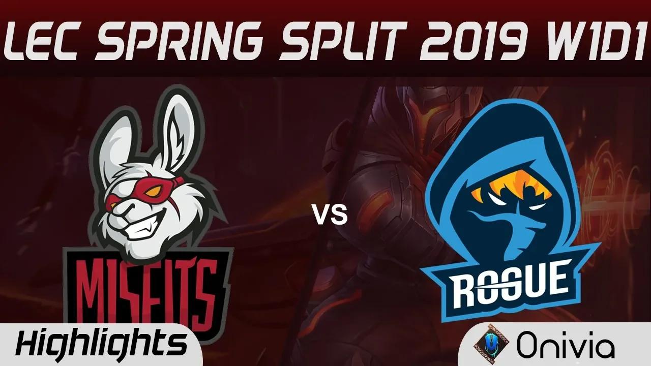 RGE vs MSF Highlights LEC Spring Split 2019 Rouge vs Misfits Gaming By Onivia thumbnail