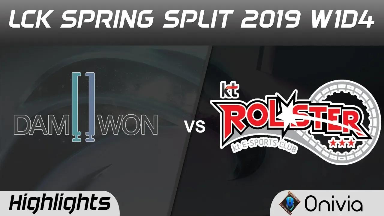 DWG vs KT Highlights Game 1 LCK Spring 2019 W1D4 Damwong Gaming vs KT Rolster by Onivia thumbnail