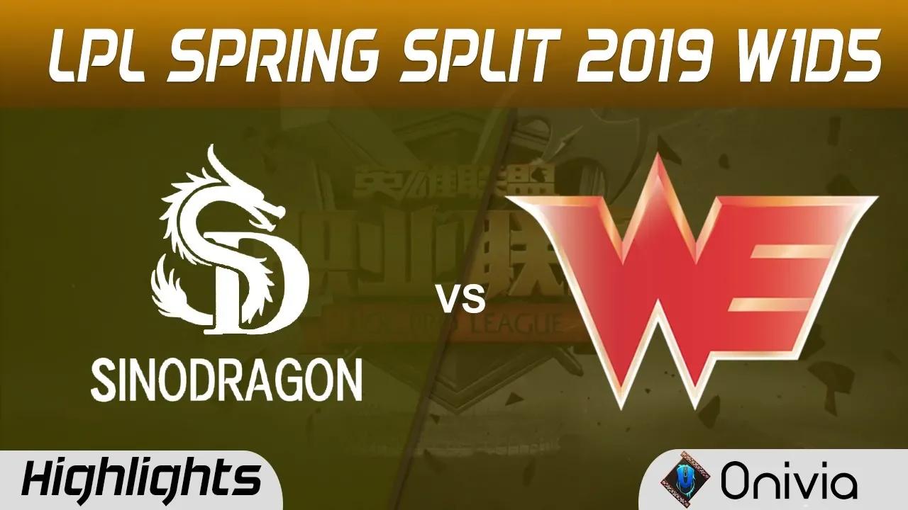 SDG vs WE Highlights Game 1 LPL Spring 2019 W1D5 SinoDragon Gaming vs Team WE by Onivia thumbnail