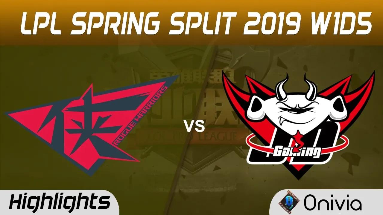 RW vs JDG Highlights Game 2 LPL Spring 2019 W1D5 Rogue Warriors vs JD Gaming by Onivia thumbnail